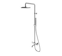 OMNIRES Y - Conjunto de ducha con termostato para bañera, diámetro 25 cm, cromo Y1234CR