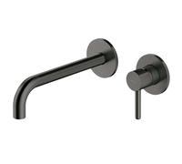 OMNIRES Y - Grifería de lavabo para instalación empotrada, instalación de 2 orificios, con cuerpo, de grafito Y1215HLGR