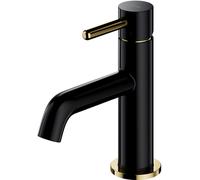 Omnires Y grifo para lavabo de pie negro Y1210NBLGL