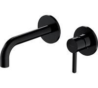 Omnires Y grifo para lavabo empotrado negro Y1215HBL