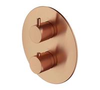 OMNIRES Y - Grifo termostático empotrado, para 2 dispositivos, cobre cepillado Y1236ROCPB