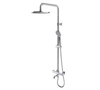 OMNIRES Y - Set de ducha con termostato de baño, diámetro 25 cm, 5 chorros, cromado Y1234ALCR