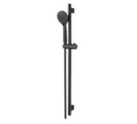 OMNIRES Yosemite - Conjunto de cabezal de ducha, barra y manguera, negro mate YOSEMITE-SBL