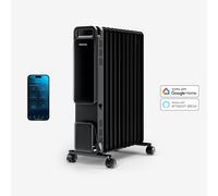 OmniWarm Radiador de aceite Eco de 2500 W con 11 elementos, pantalla digital y app inteligente - Negro