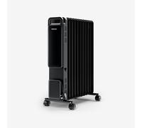 OmniWarm Radiador de aceite Eco de 2500 W con 11 elementos y pantalla digital - Negro