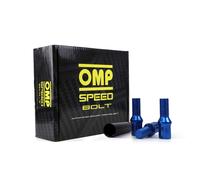 Omp Juego de 20 Tornillos de Acero Azul M14x1.25 Largo 27mm