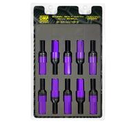 OMP Juego de 20 Tornillos de Rueda M12x1.25 con Protector Morado
