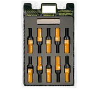 Omp Juego de 20 Tornillos con Protector de Aluminio M12x1.25 Largo 28mm Naranja
