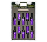 OMP Speed Juego de 20 Tornillos con Protector de Aluminio Morado M14x1.25