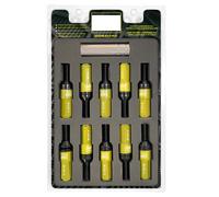 OMP SPEED Juego de 20 tornillos M12x1.5 con protector de aluminio amarillo