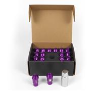 Omp Speed Juego de 20 Tuercas de Aluminio M12x1.25 Morado 40mm