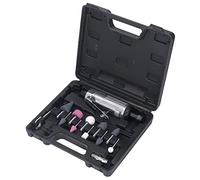 Omquot Kit de Amoladora Neumática de Alta on Entrada de 1/4 de Pulgada para Rectificado de Precisión Herramienta de Amoladora de Aire Recta para Tareas de Metalurgia