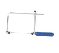 Omquot Marco de Sierra de Joyería Ajustable de Acero Rico en Carbono con 6 Hojas de Sierra en Espiral para Metal Madera Plástico ASB400 (ASB500)