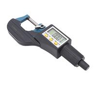 Omquot Micrómetro Digital de Aleación Cromada de Alta Precisión con Resolución de 0,001 Mm para Medición de Longitud/diámetro (0-25 mm)