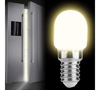 Omquot Mini Lámpara LED para Refrigerador, Luz Brillante Ahorradora de Energía para Oficina, 2W, E14, T22, 220V, Material ABS (Luz cálida)