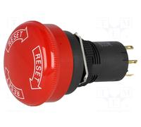 OMRON A165E-S-03U Interruptor de Emergencia de 16mm, 3 NC