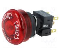 OMRON Interruptor de emergencia A165E-LS-24D-02 con LED 24V