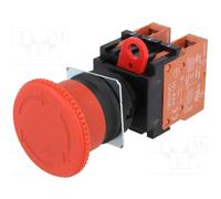 OMRON Interruptor de emergencia A22E-M-02 rojo 22mm