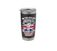 On The Eighth Day God Created The British Pride Heroes Vaso térmico de acero inoxidable de doble pared
