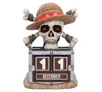 One piece calendario perpetuo luffy jolly roger 16 cm