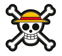 One piece - cojín con diseño de calavera, 100% poliéster.