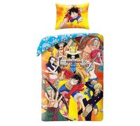 Halantex Juego de cama One Piece Luffy Funda nórdica 140x200 + funda almohada Poliéster