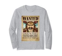 One Piece Gold Roger Pirate Wanted Poster Manga Larga
