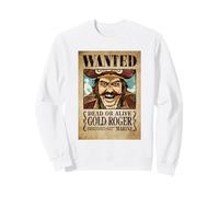 One Piece Gold Roger Pirate Wanted Poster Sudadera