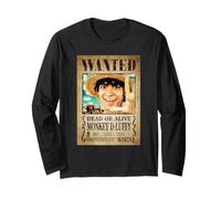 One Piece Luffy Pirate Wanted Poster Manga Larga