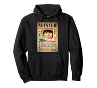 One Piece Luffy Pirate Wanted Poster Sudadera con Capucha