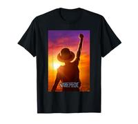 One Piece Luffy Sunset Poster Camiseta