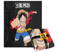 One Piece Manta Sofa - Manta Súper Suave para Cama y Sofá de 150 x 130 cm - Accesorio de Cama - Regalos de Anime
