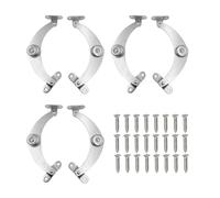 ONEBO 3 juegos, cada juego de 2 Bisagra Puerta Cocina, Bisagras Armario, Bisagra Acero Inoxidable, 6 piezas en total, adecuadas para cajas de madera, tocadores y otros