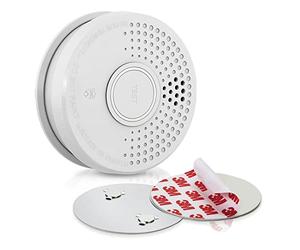 oneConcept Detector de Humo para Casa SHD, 1x Alarma de Incendio de Respuesta Rápida para Oficinas y Cocina, Detectores Humo, Sensor Óptico con Función de Prueba, Mini Detector Soporte Magnético
