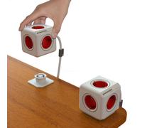 PowerCube rojo 5 tomas + cable 1.5 m