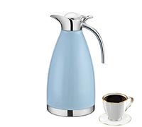 OnePine 2L/68oz Jarra Térmica Acero Inoxidable Doble Pared Aislado al vacío Cafetera, zumo/leche/té Jarra Termo, agua caliente y agua Fría para (Azul)