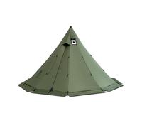 OneTigris Rock Fortress Tipi Tienda de campaña para 4-6 personas, tienda piramidal con barra para tienda de campaña para 4 años, 3000 mm de columna de agua para exteriores, camping, senderismo