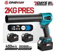 ONEVAN-ventilador Turbo eléctrico sin escobillas, 4000W, 300000RPM, soplador de hojas ligero, limpieza de patio de césped para Pin de batería Makita 2 Battery SetB