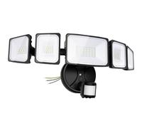 Onforu 5 cabezas 55W LED Foco con detector de movimiento al aire libre, 360 ° Full ángulo de luz al aire libre, 4500 LM LED Floodlight, 6500 K LED Spotlight, IP65 impermeable Floodlight para Garaje