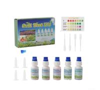 Oniissy Kit de prueba de suelo de 10 ml, solución de líquidos, medición de pH, prueba de jardinería agrícola, identifica fácilmente los correctores y fertilizantes del suelo, pH, nitrógeno, fósforo,