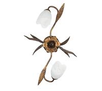 Onli 4240/PL2 Aplique/Lámpara de pared, marrón y blanco, 2 luces