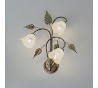 ONLI Aplique de pared Miranda 3 luces, bronce