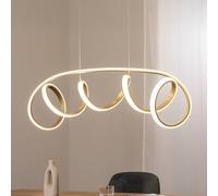 ONLI Kira lámpara colgante LED, color dorado, longitud 102 cm, 4000 K