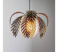 ONLI Lámpara colgante Dubai, decoración con palmeras, Ø 46 cm, bronce
