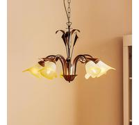 ONLI Lámpara colgante Lucrezia de 5 luces, bronce