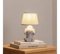 ONLI Lámpara de mesa Monkey, gris, cerámica, 28 cm de altura, E14