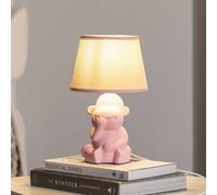 ONLI Lámpara de mesa Monkey, rosa, cerámica, 28 cm de altura, E14