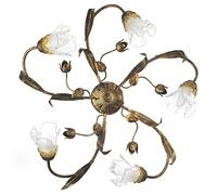 ONLI Lámpara de techo Arianna 5 luces bronce