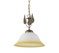 Onli Lámpara de Techo E27, 22 W, Marrón/Marfil/Ámbar 30 x 150 cm