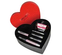 Online 61457 Juego de letras en caja de corazón, pluma estilográfica Campus Diamond Rose, plumas de caligrafía en 3 grosores de trazo M/EF/1,4 mm, convertidor, vaso de tinta rosa, regalo para el día